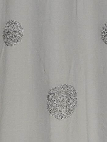 Voilage tamisant gros broderie pois