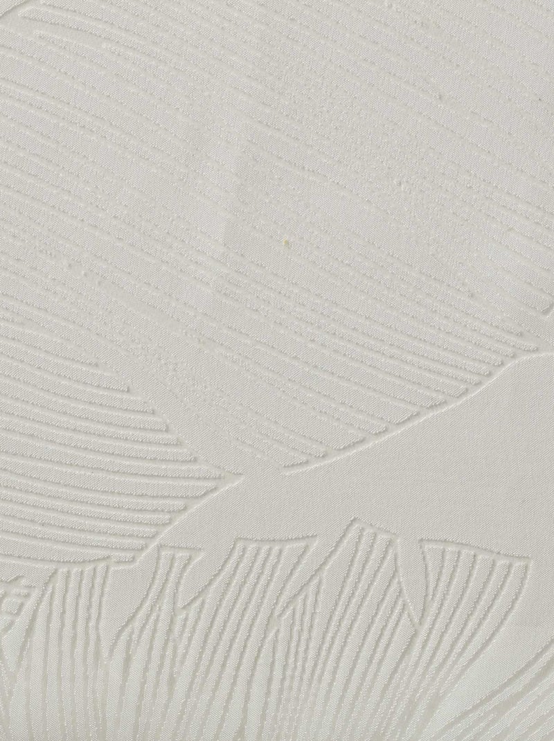 Voilage tamisant imprimé feuilles Blanc - Kiabi