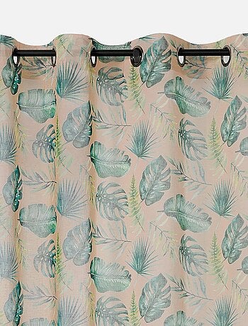 Voilage tendance motif végétal