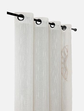 Voilage tamisant lin mélangé