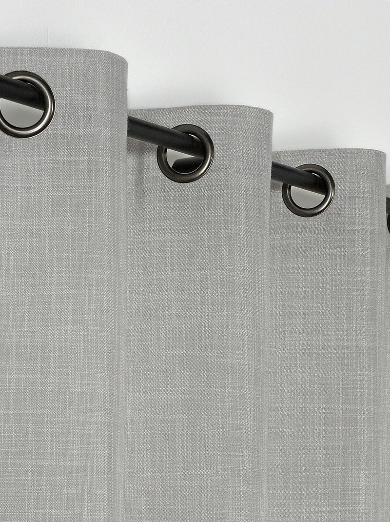 Voilage tamisant Tamise Gris clair - Kiabi