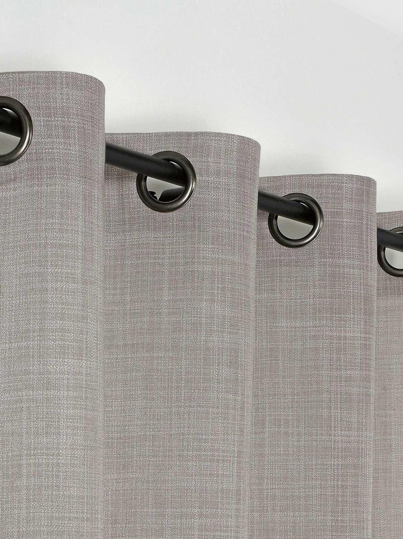 Voilage tamisant Tamise Gris foncé - Kiabi