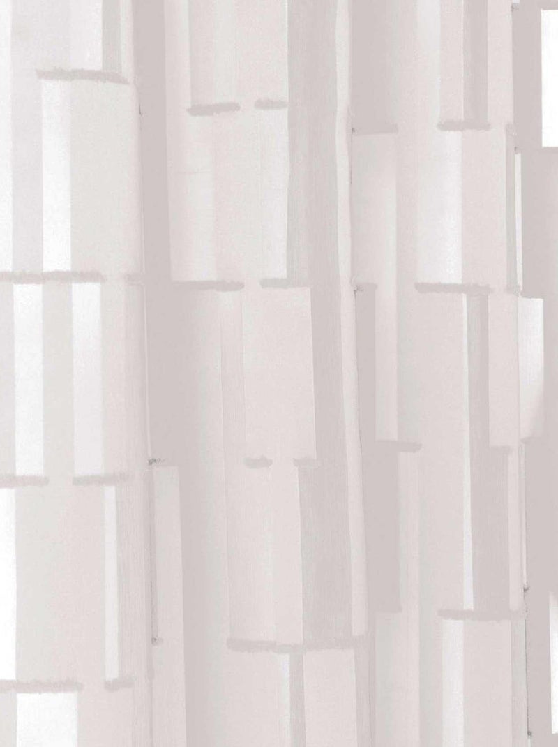 Voilage tamisant transparent et graphique Blanc - Kiabi