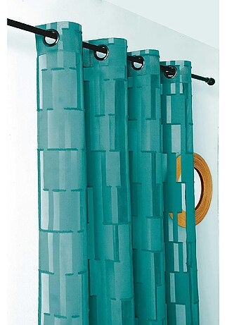 Voilage tamisant transparent et graphique