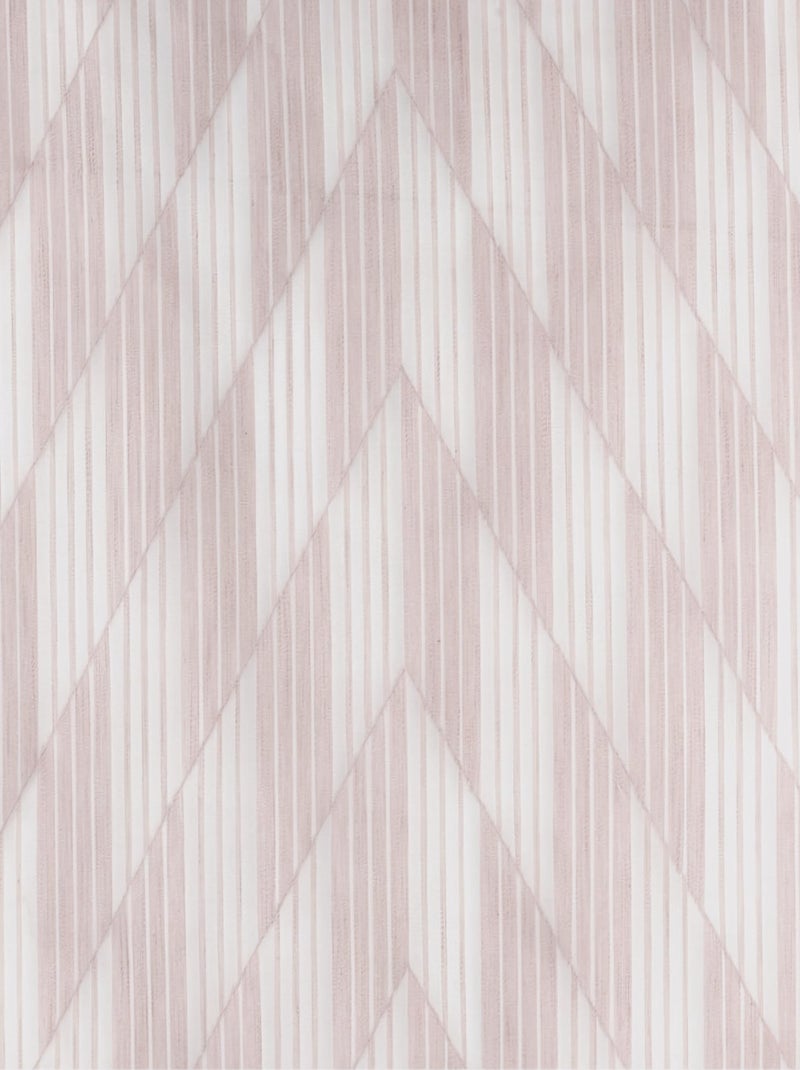 Voilage tendance motif chevrons rayés rose Rose - Kiabi