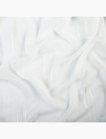 Voilage texturé motif fil coupé esprit ikat