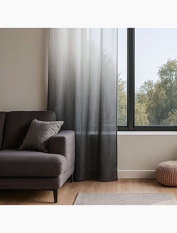 Voilage Tie and Dye gris