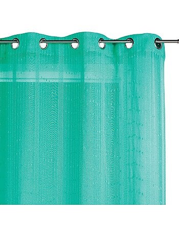 Voilage tissé à fines rayures filetées