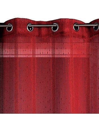 Voilage tissé à fines rayures filetées