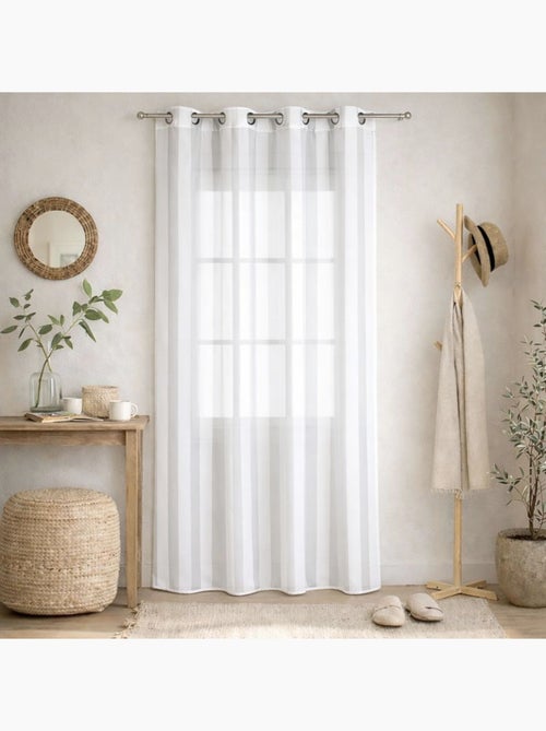 Voilage tissé à Rayures - Kiabi