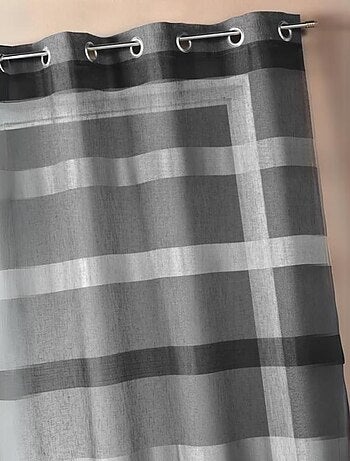 Voilage tissé à rayures horizontales dégradées