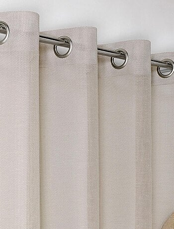 Voilage tissé maille uni