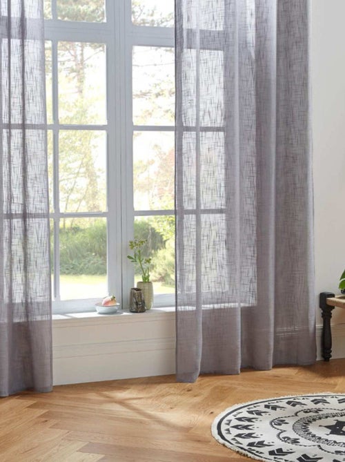 Voilage tissé sablé "Alton" 140 x 240 cm Atmosphera - Kiabi