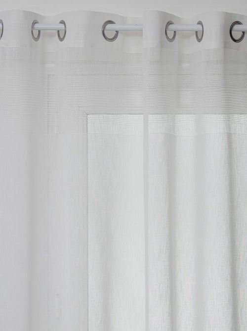 Voilage tissé sablé "Sab" 140 x 240 cm Atmosphera - Kiabi