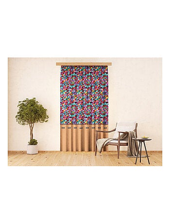 Voilage triangles multicolore - 1 pièce - L 140 cm x H 245 cm