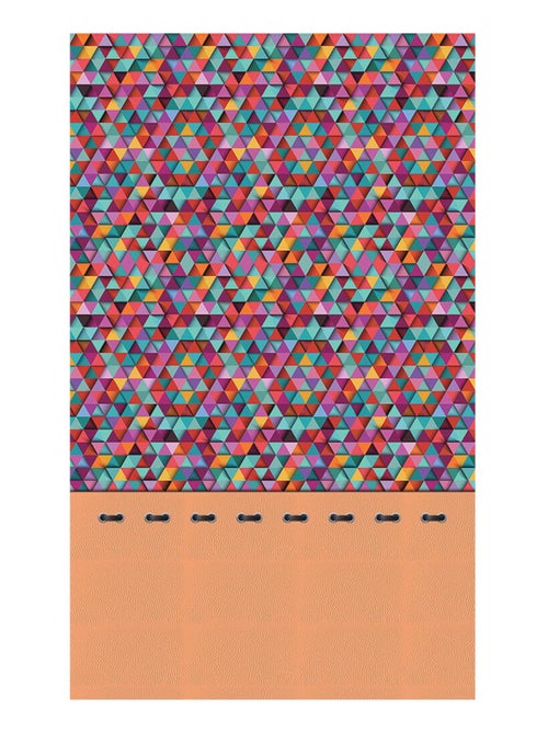 Voilage triangles multicolore - 1 pièce - L 140 cm x H 245 cm - Kiabi