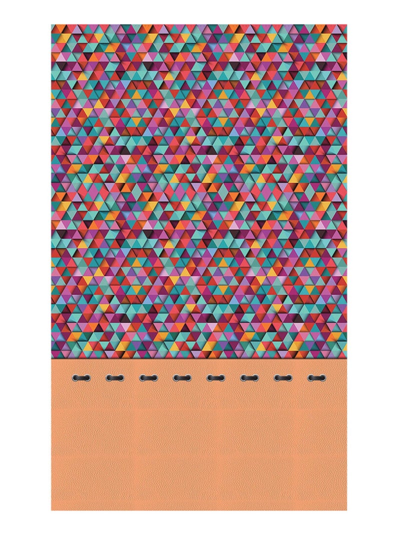 Voilage triangles multicolore - 1 pièce - L 140 cm x H 245 cm Multicolore - Kiabi