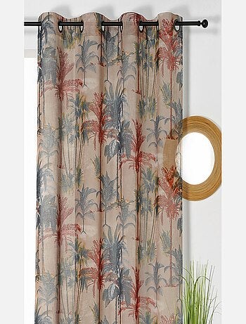 Voilage tropical écru