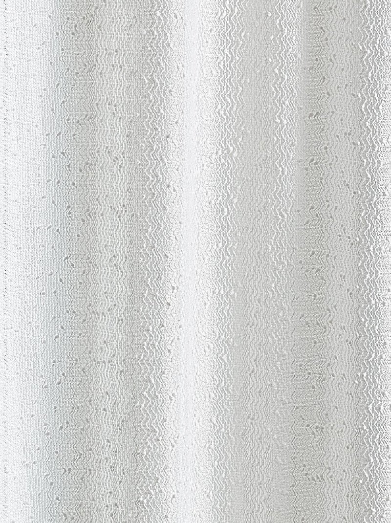 Voilage uni  -  - Effet bouclettes Blanc - Kiabi