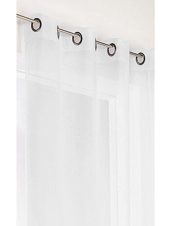 Voilage uni à l'aspect lin