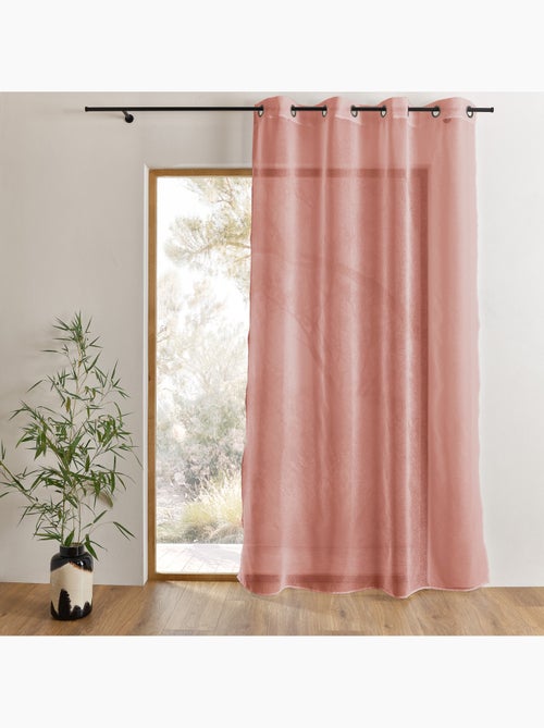 Voilage uni à oeillets grande largeur - Kiabi