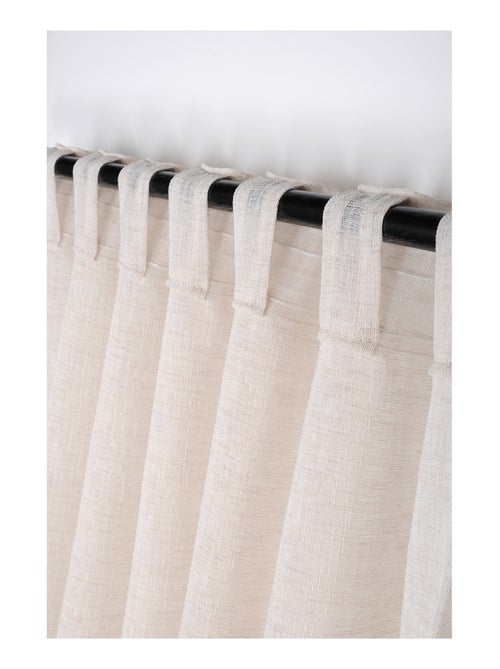 Voilage uni à passants dissimulés - Kiabi