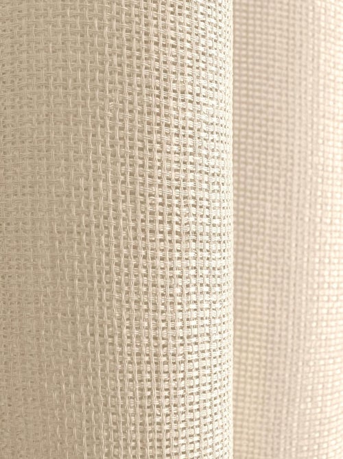 Voilage uni ajouré à œillets - Kiabi