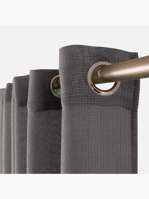 Voilage uni ajouré à œillets - Kiabi