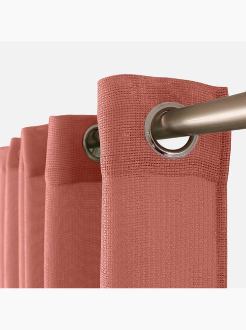 Voilage uni ajouré à œillets - Kiabi