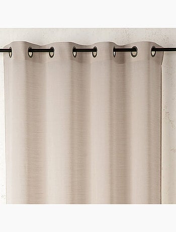 Voilage uni en laine avec oeillets