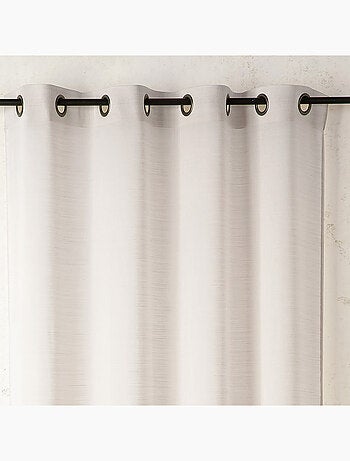 Voilage uni en laine avec oeillets