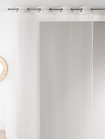 Voilage uni en maille filet