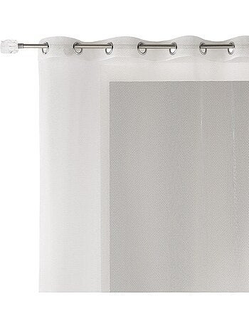 Voilage uni en maille filet
