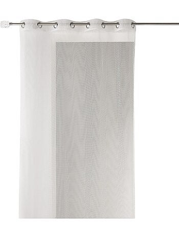 Voilage uni en maille filet