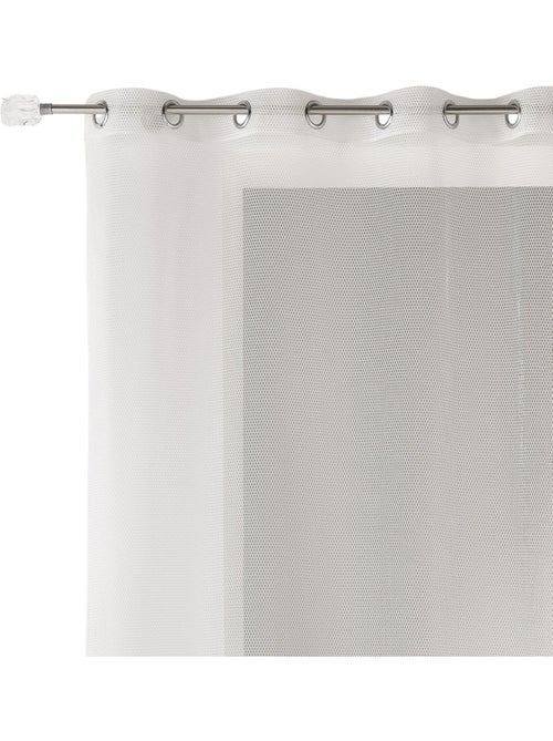 Voilage uni en maille filet - Kiabi