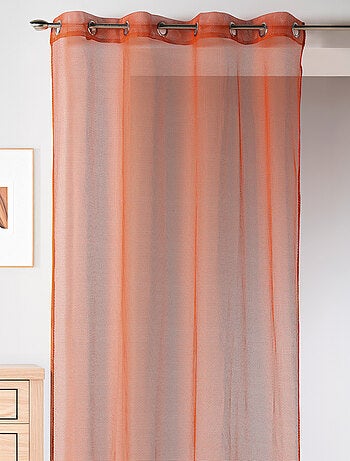 Voilage uni en maille filet