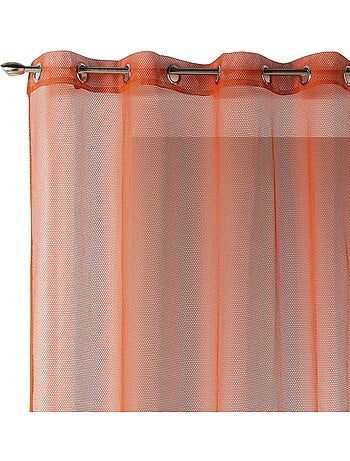 Voilage uni en maille filet