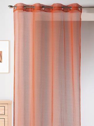 Voilage uni en maille filet