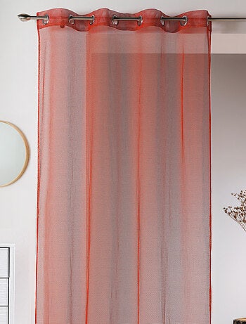 Voilage uni en maille filet