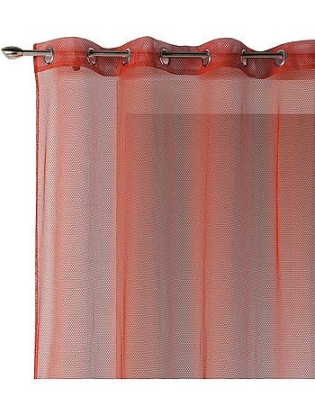 Voilage uni en maille filet