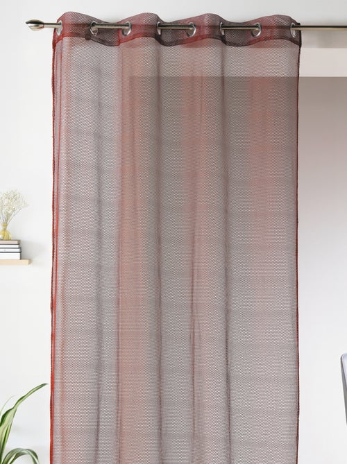 Voilage uni en maille filet - Kiabi