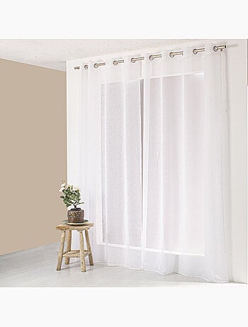 Voilage uni en polyester sablé