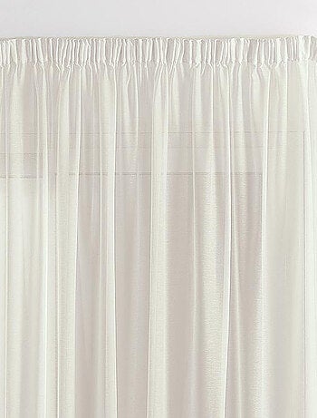 Voilage uni et sablé avec cornely