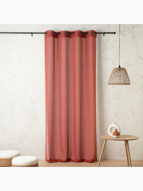 Voilage uni et tamisant en poly/lin - Kiabi