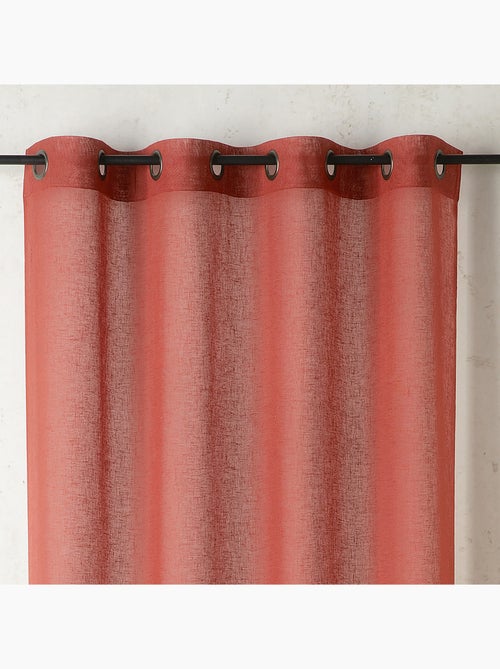 Voilage uni et tamisant en poly/lin - Kiabi