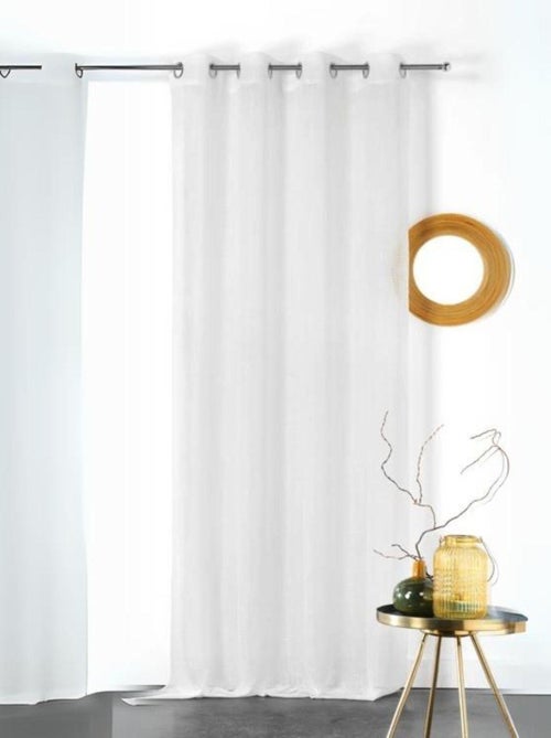 Voilage uni et tamisant Julie - Kiabi