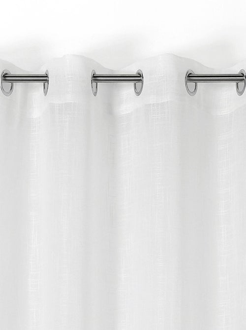 Voilage uni et tamisant Julie - Kiabi