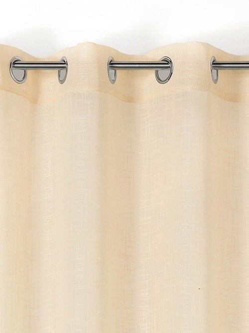 Voilage uni et tamisant Julie - Kiabi