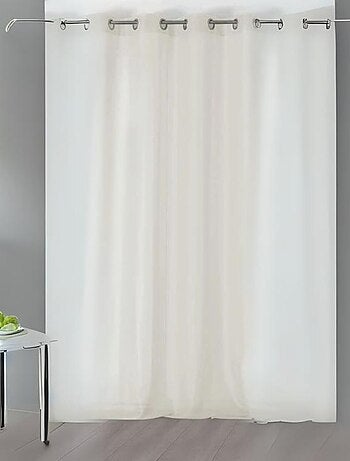 Voilage uni et transparent