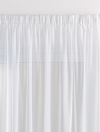 Voilage uni sablé et plombé